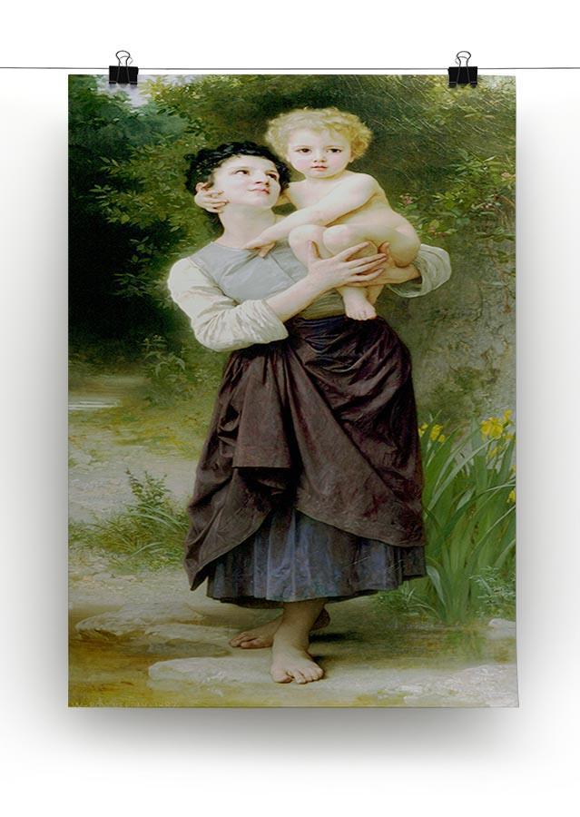 Brother And Sister By Bouguereau Canvas Print or Poster - Canvas Art Rocks - 2