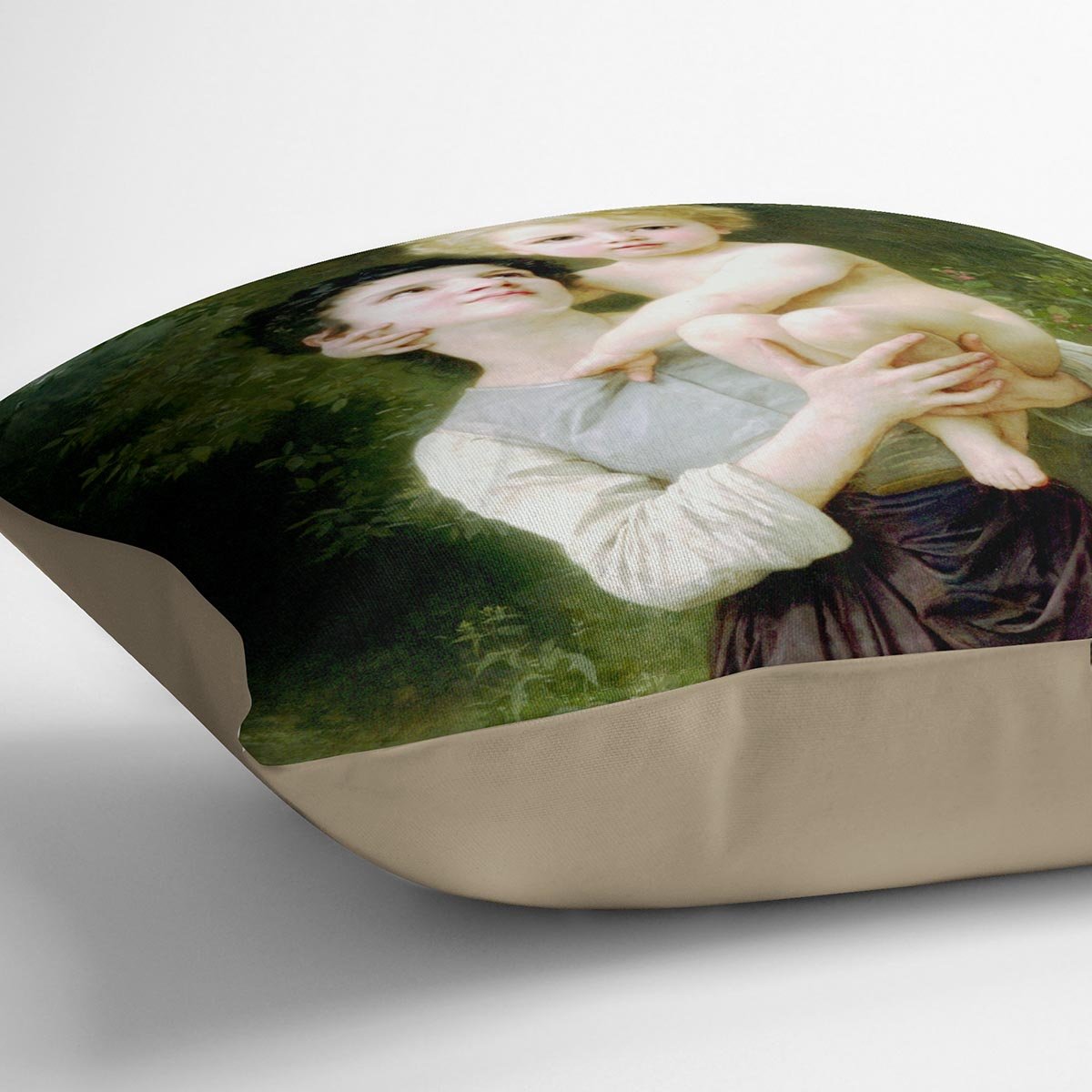 Brother And Sister By Bouguereau Throw Pillow