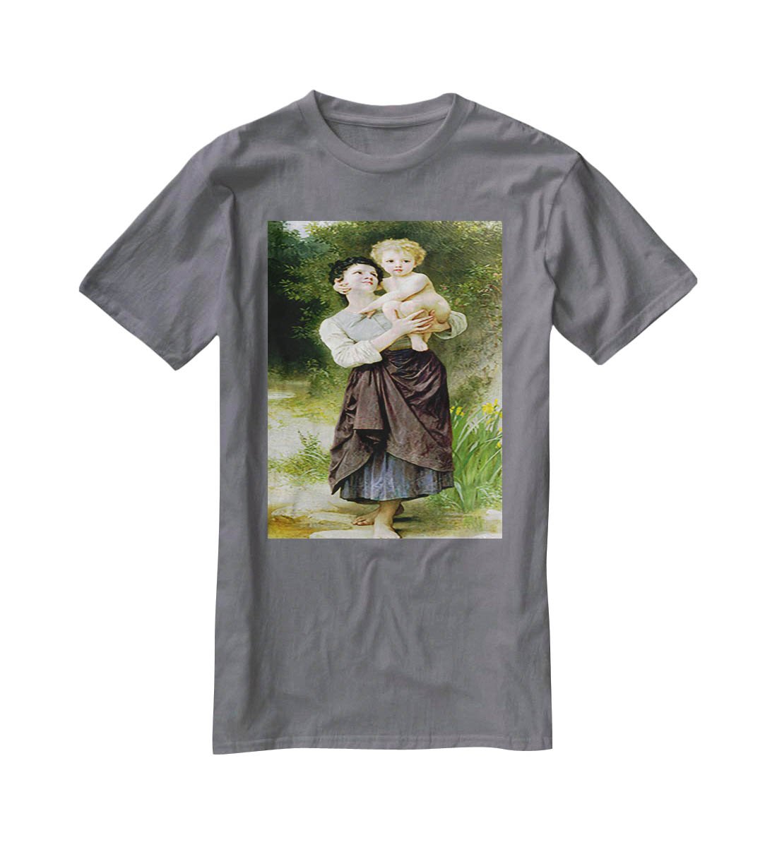 Brother And Sister By Bouguereau T-Shirt - Canvas Art Rocks - 3