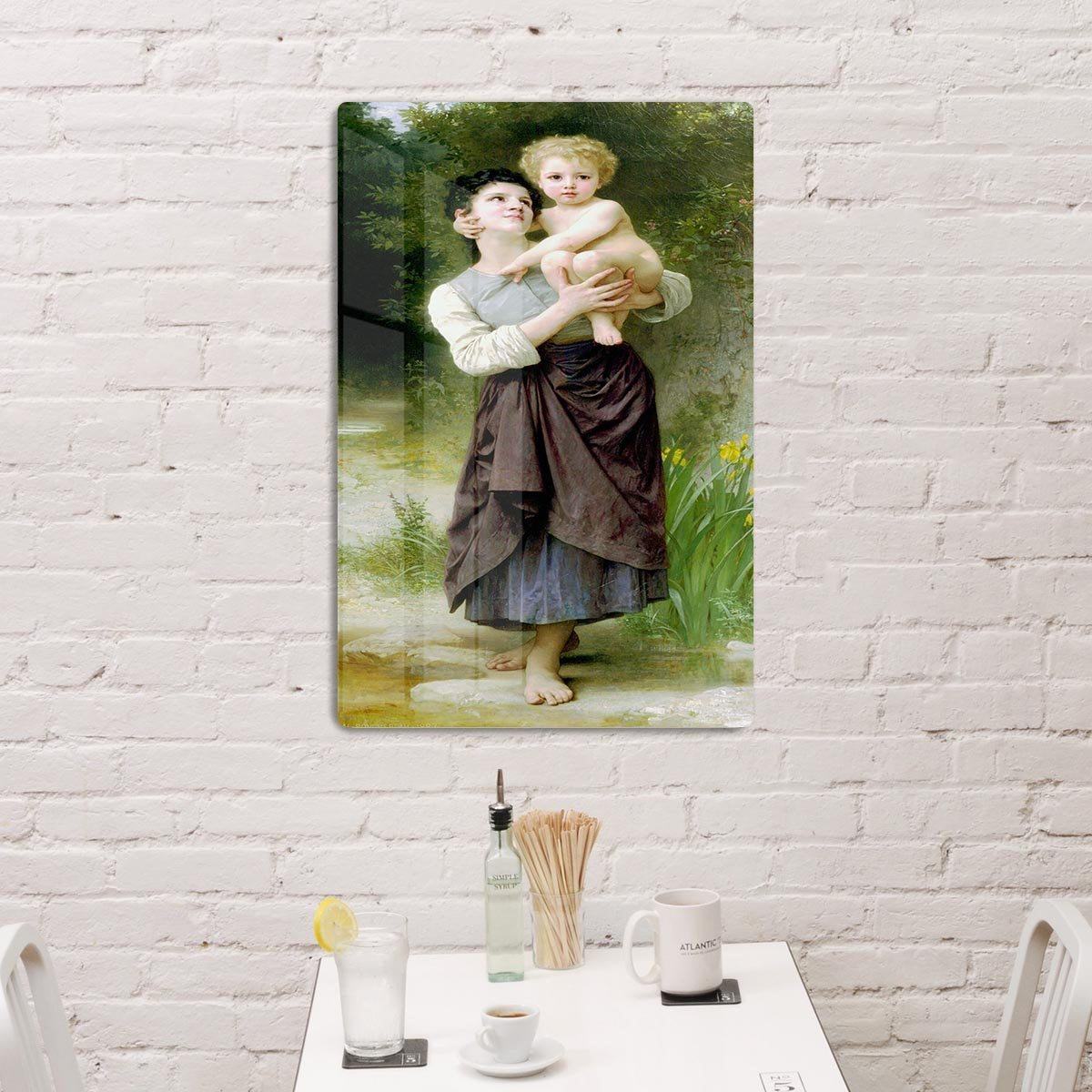 Brother And Sister By Bouguereau HD Metal Print