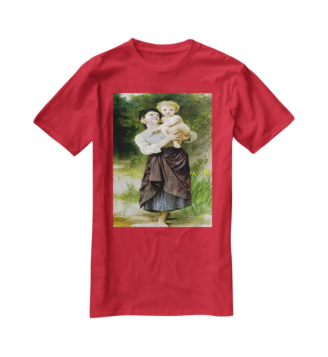 Brother And Sister By Bouguereau T-Shirt - Canvas Art Rocks - 4