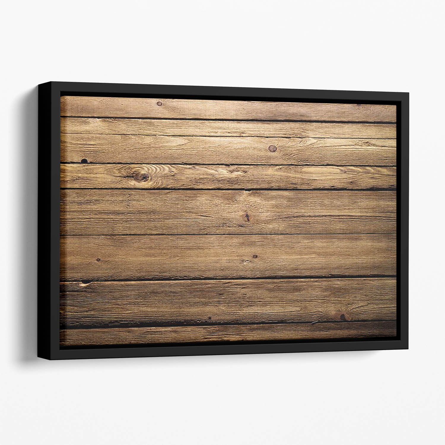 Brown wood texture Floating Framed Canvas
