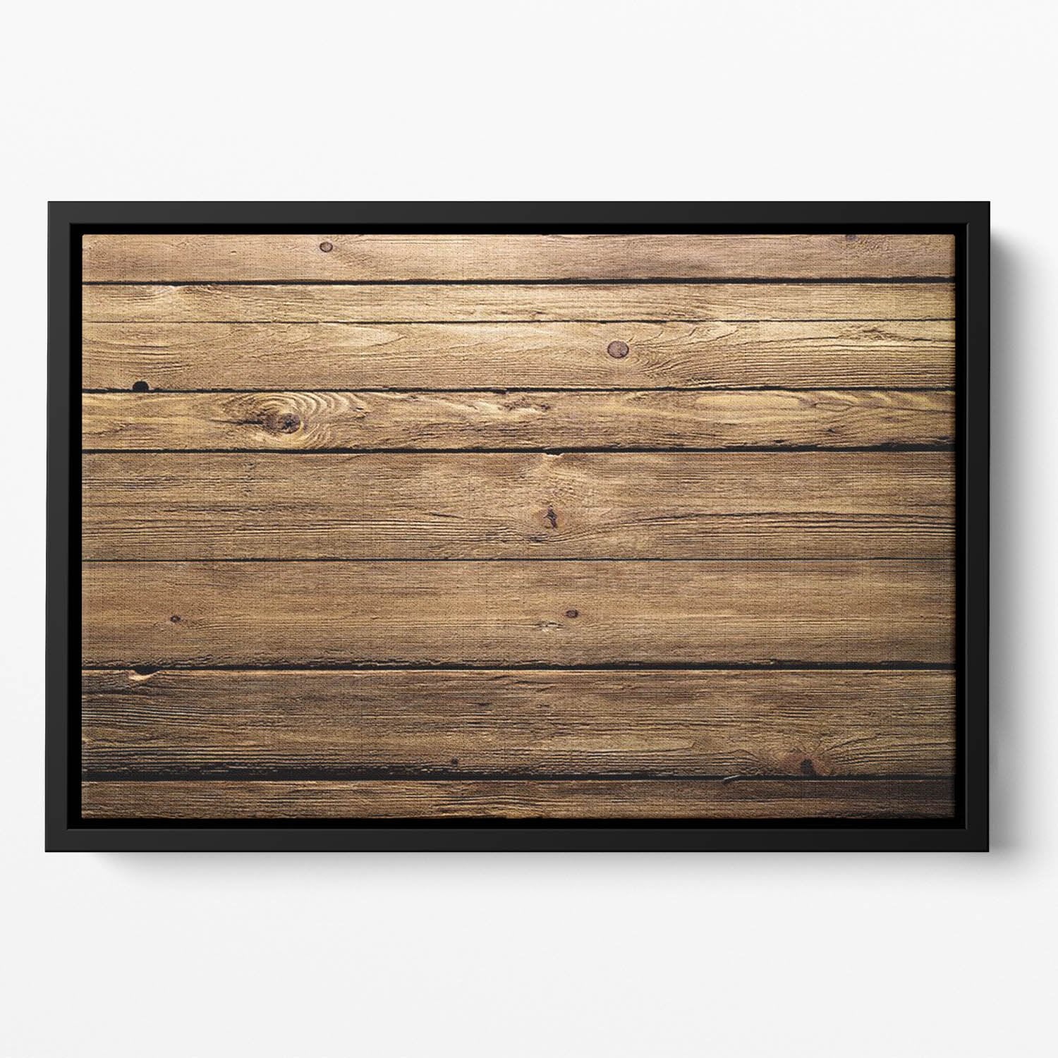 Brown wood texture Floating Framed Canvas