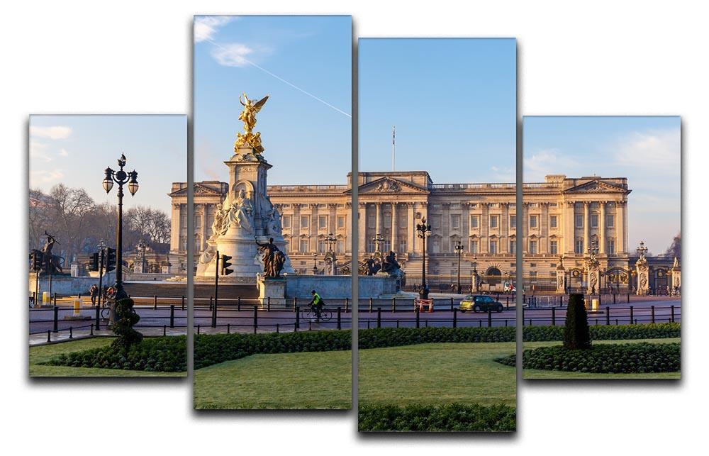 Buckingham palace in early winter morning 4 Split Panel Canvas  - Canvas Art Rocks - 1