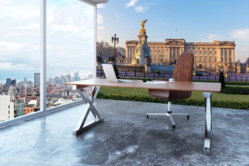 Buckingham palace in early winter morning Wall Mural Wallpaper - Canvas Art Rocks - 3