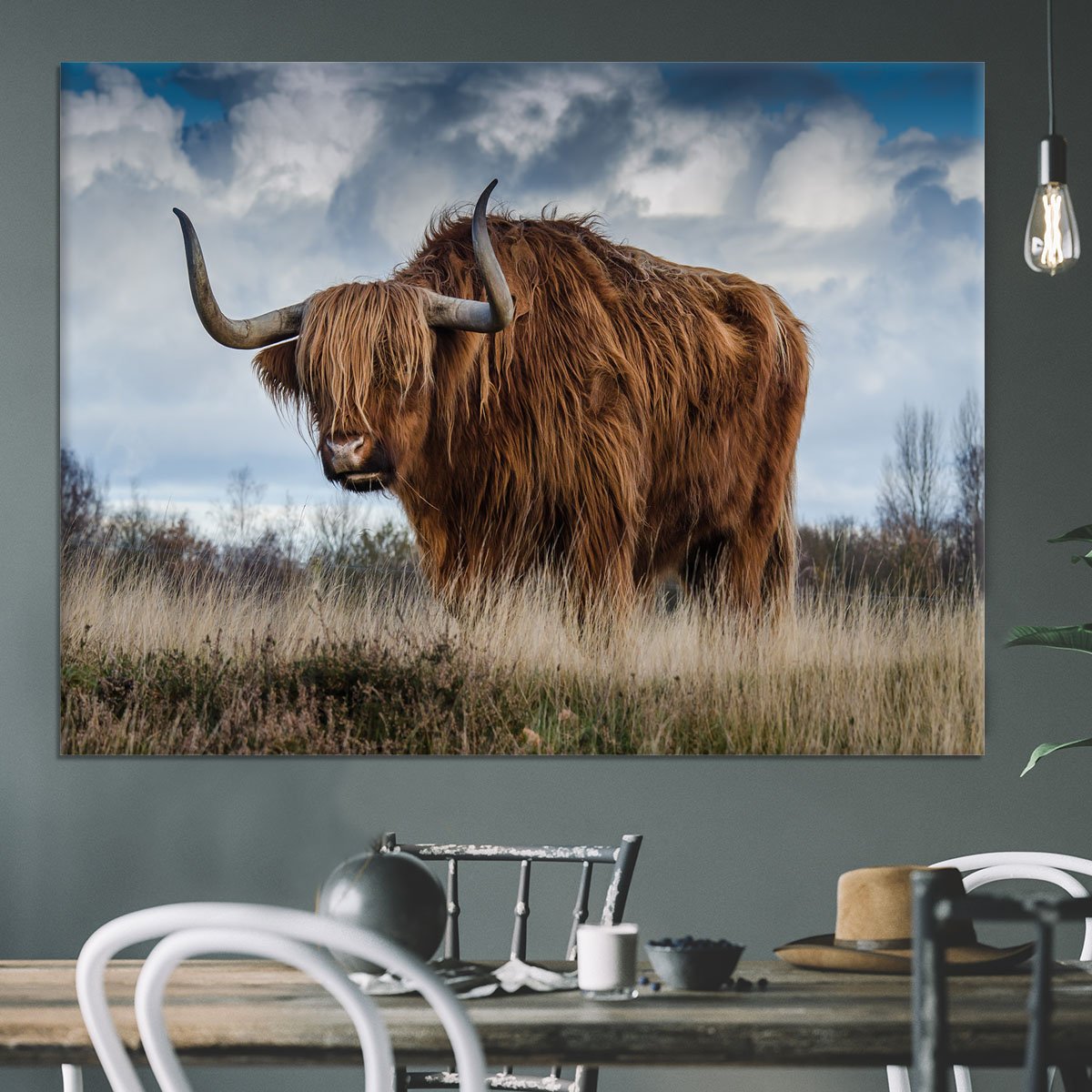 Bull Canvas Print or Poster