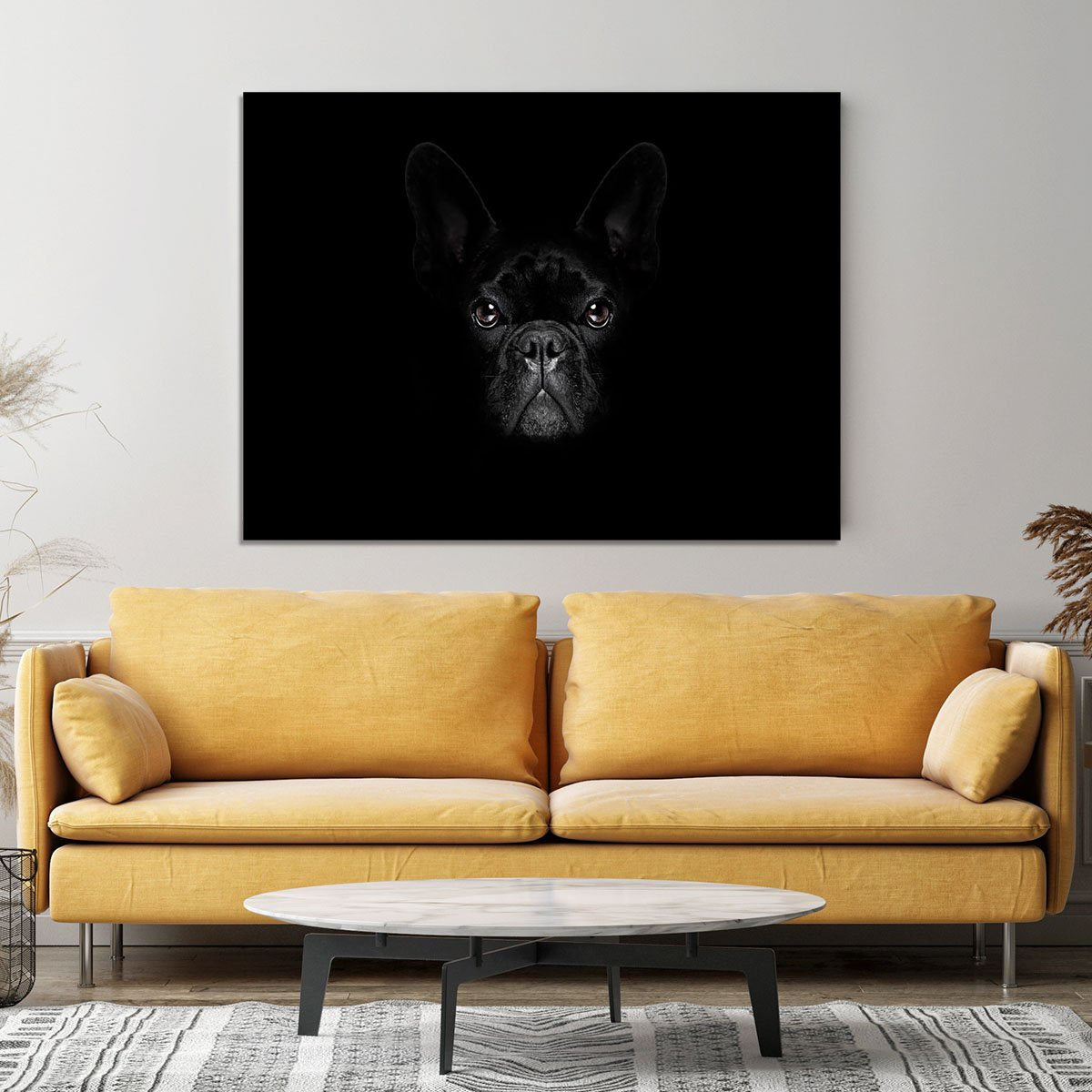 Bulldog dog Canvas Print or Poster