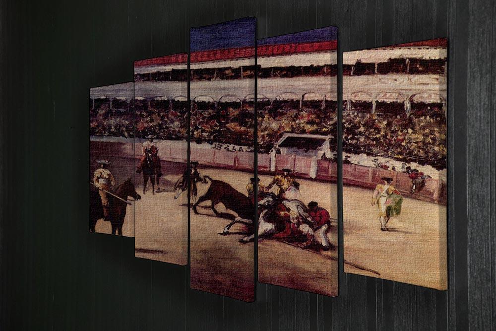 Bullfight by Manet 5 Split Panel Canvas - Canvas Art Rocks - 2