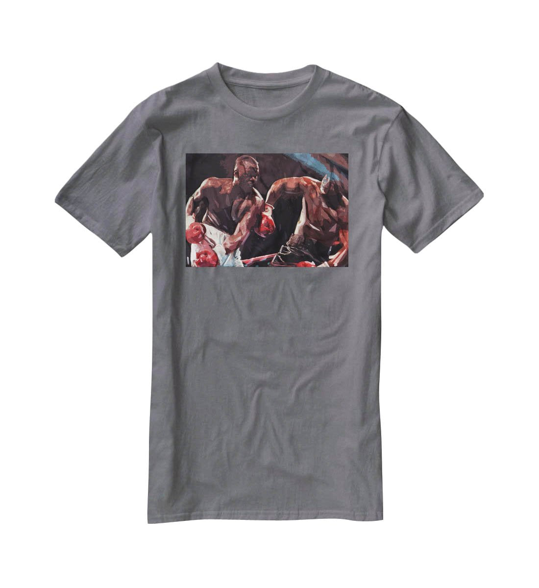 Buster Douglas v Mike Tyson T-Shirt - Canvas Art Rocks - 3