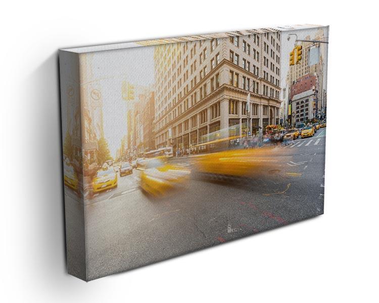 Busy road intersection in Manhattan Canvas Print or Poster - Canvas Art Rocks - 3