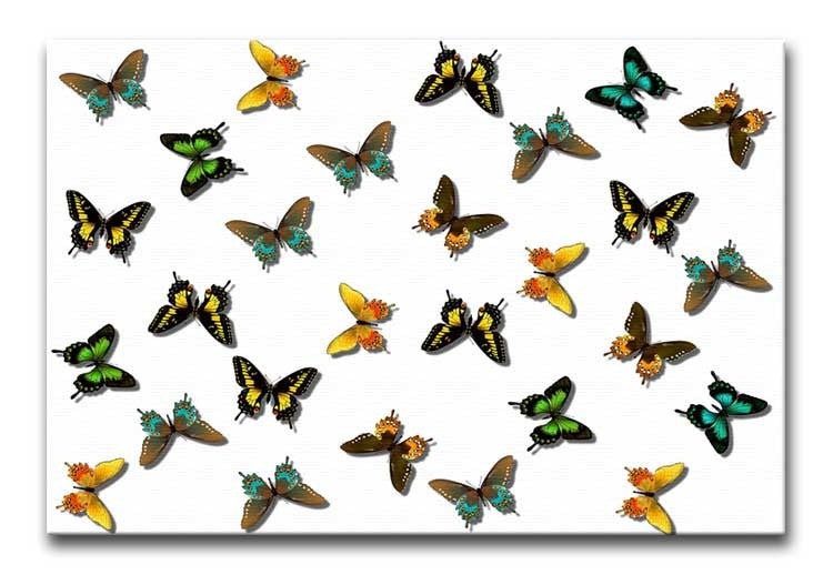 Butterfly Pattern Print - Canvas Art Rocks - 1