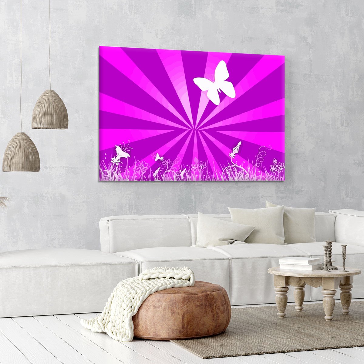 Butterfly Abstract Canvas Print or Poster