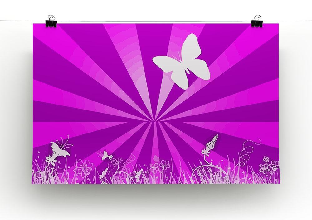 Butterfly Abstract Canvas Print or Poster - Canvas Art Rocks - 2