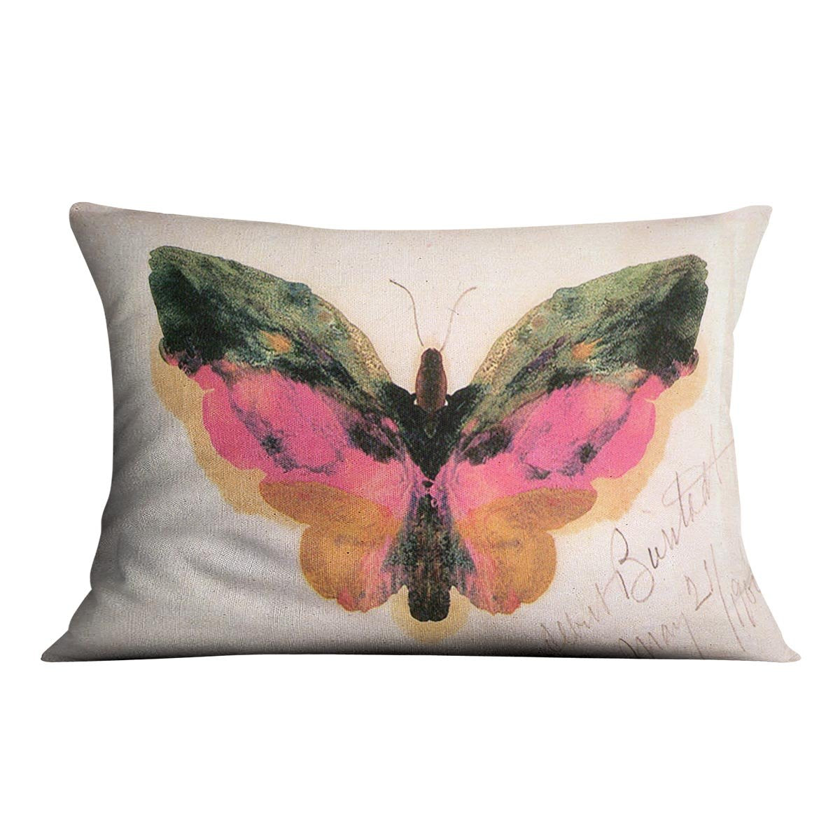 Butterfly by Bierstadt Cushion - Canvas Art Rocks - 4