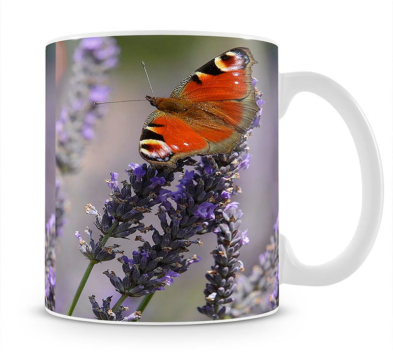 Butterfly on Lavender Mug - Canvas Art Rocks - 1