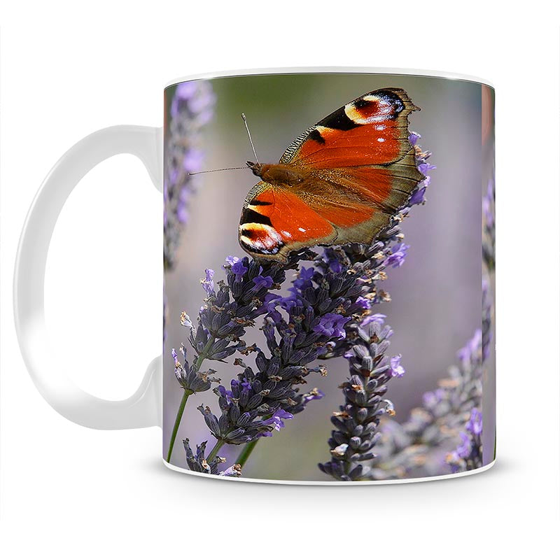 Butterfly on Lavender Mug - Canvas Art Rocks - 1