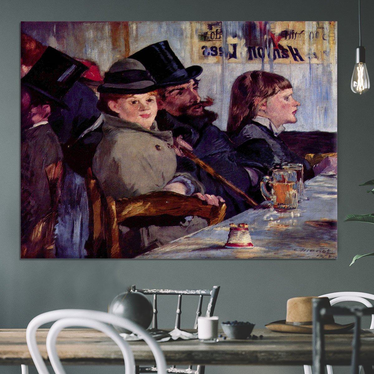 Cabaret in Reichshoffen by Manet Canvas Print or Poster