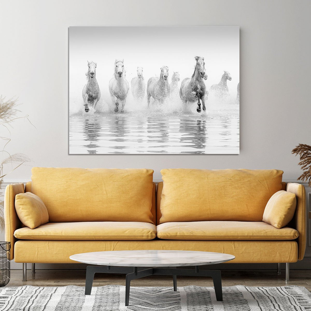 Camargue Horses Canvas Print or Poster