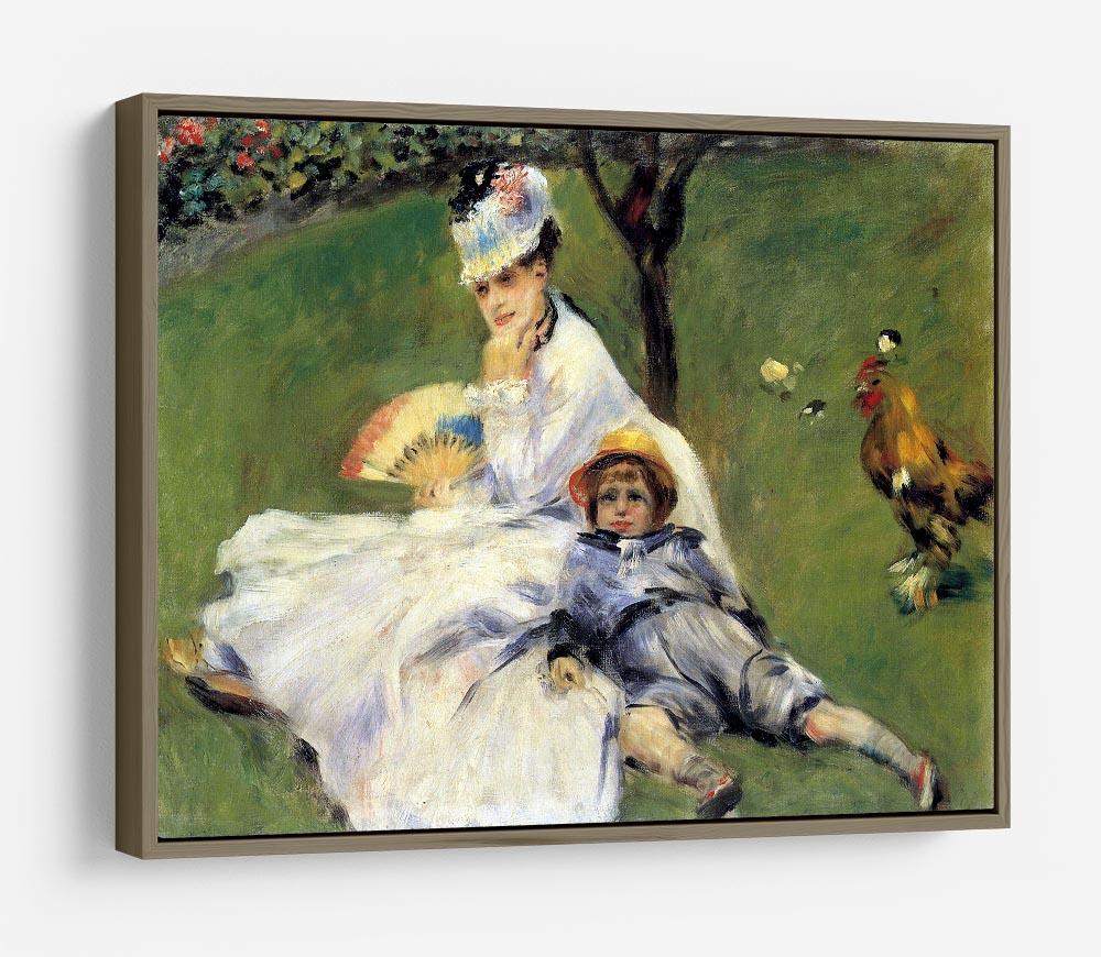 Camille Monet and her son Jean in the garden of Argenteuil by Renoir HD Metal Print