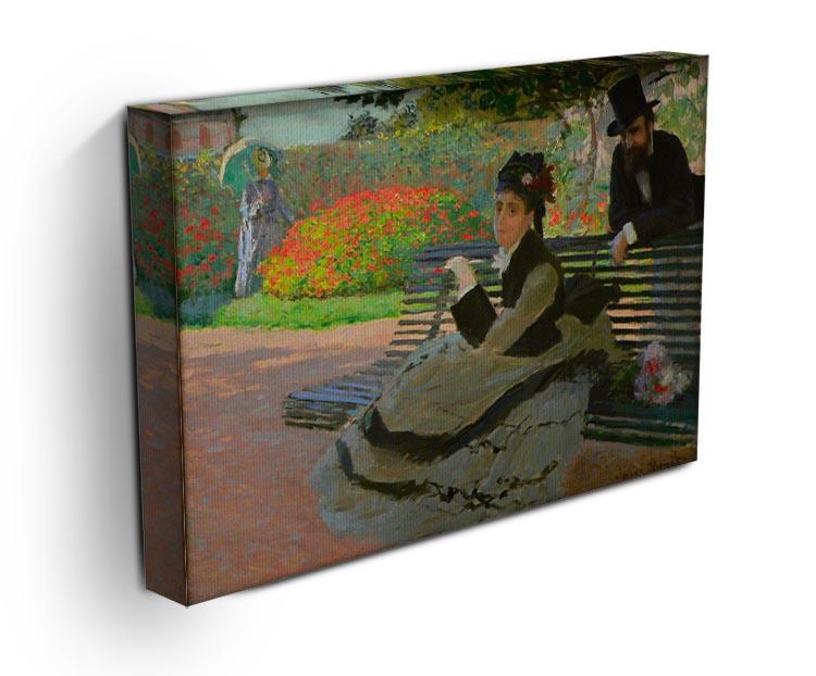 Camille Monet on a garden bench by Monet Canvas Print & Poster - Canvas Art Rocks - 3
