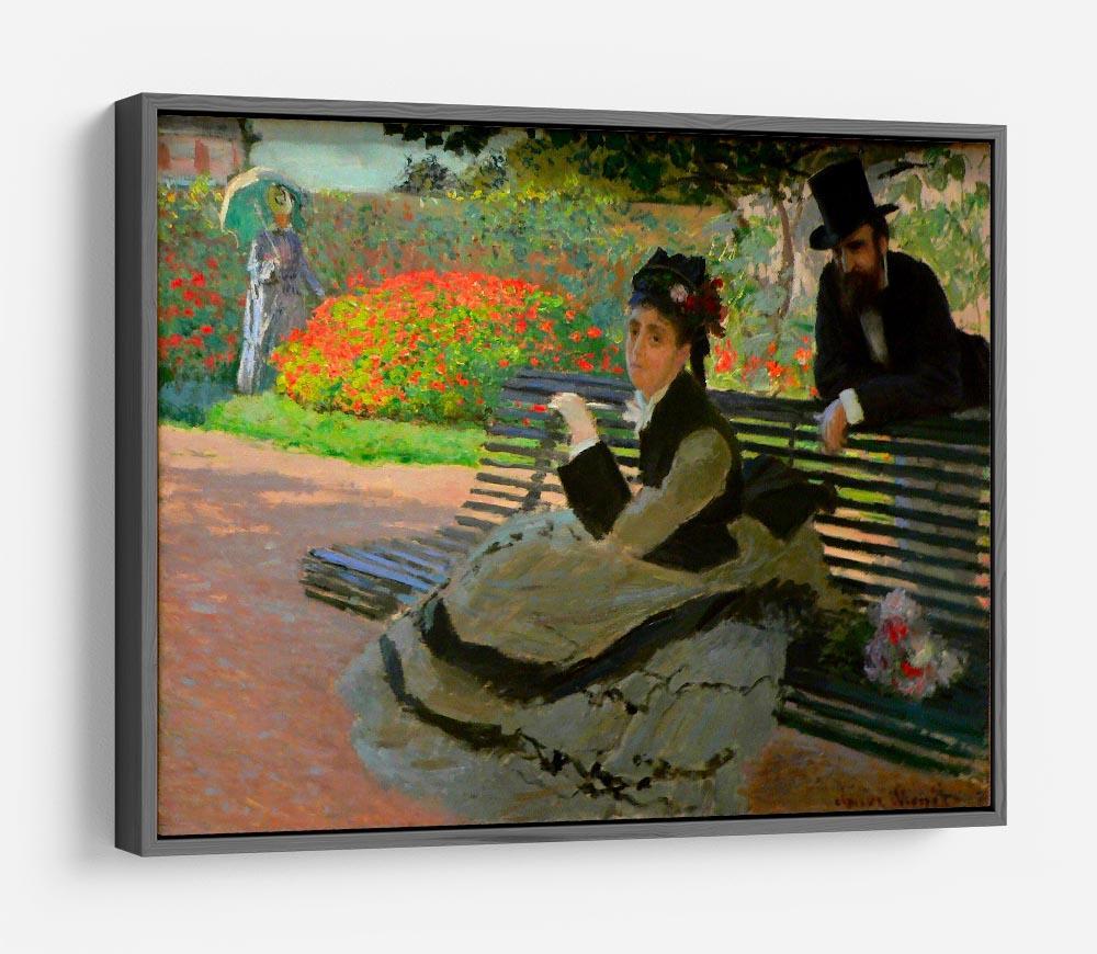 Camille Monet on a garden bench by Monet HD Metal Print