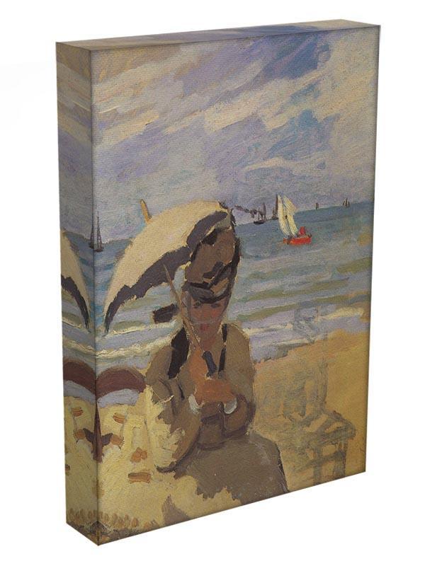 Camille Monet on the beach at Trouville by Monet Canvas Print & Poster - Canvas Art Rocks - 3