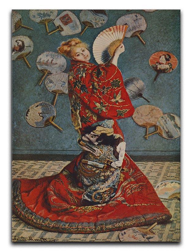 Camille in Japanese dress by Monet Canvas Print & Poster  - Canvas Art Rocks - 1