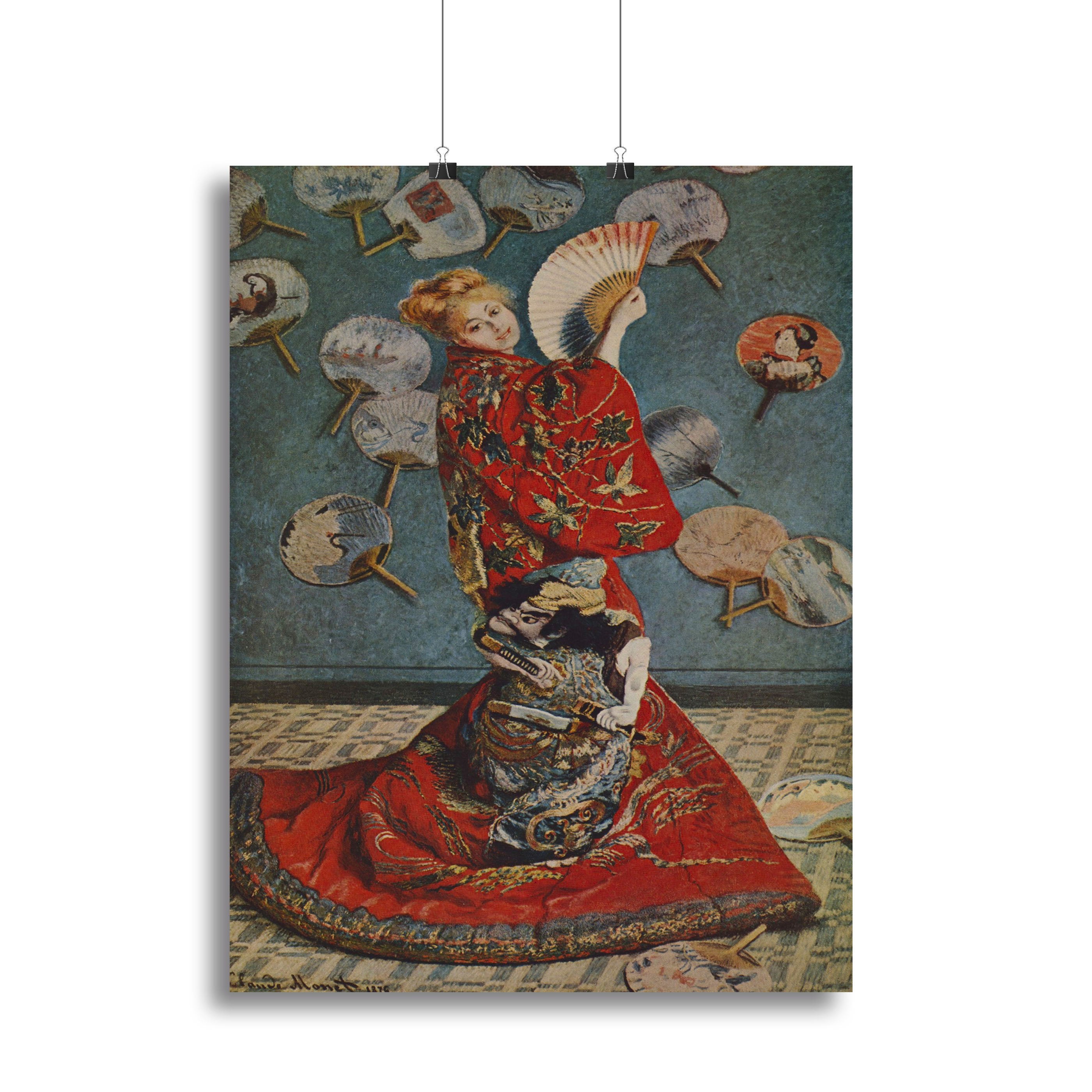 Camille in Japanese dress by Monet Canvas Print or Poster