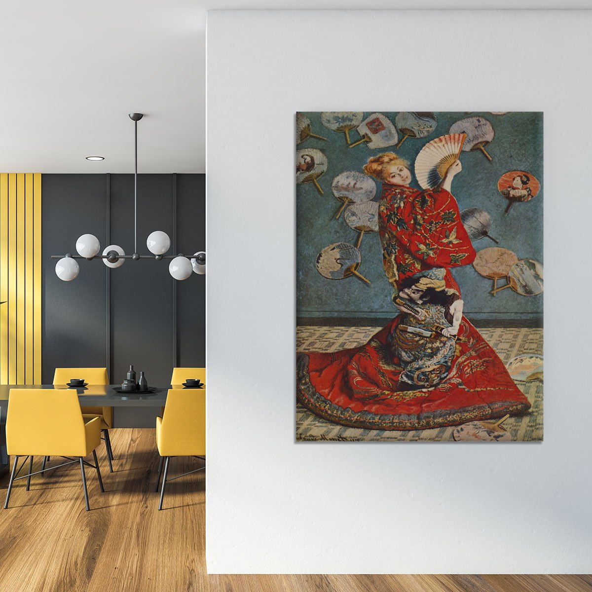 Camille in Japanese dress by Monet Canvas Print or Poster
