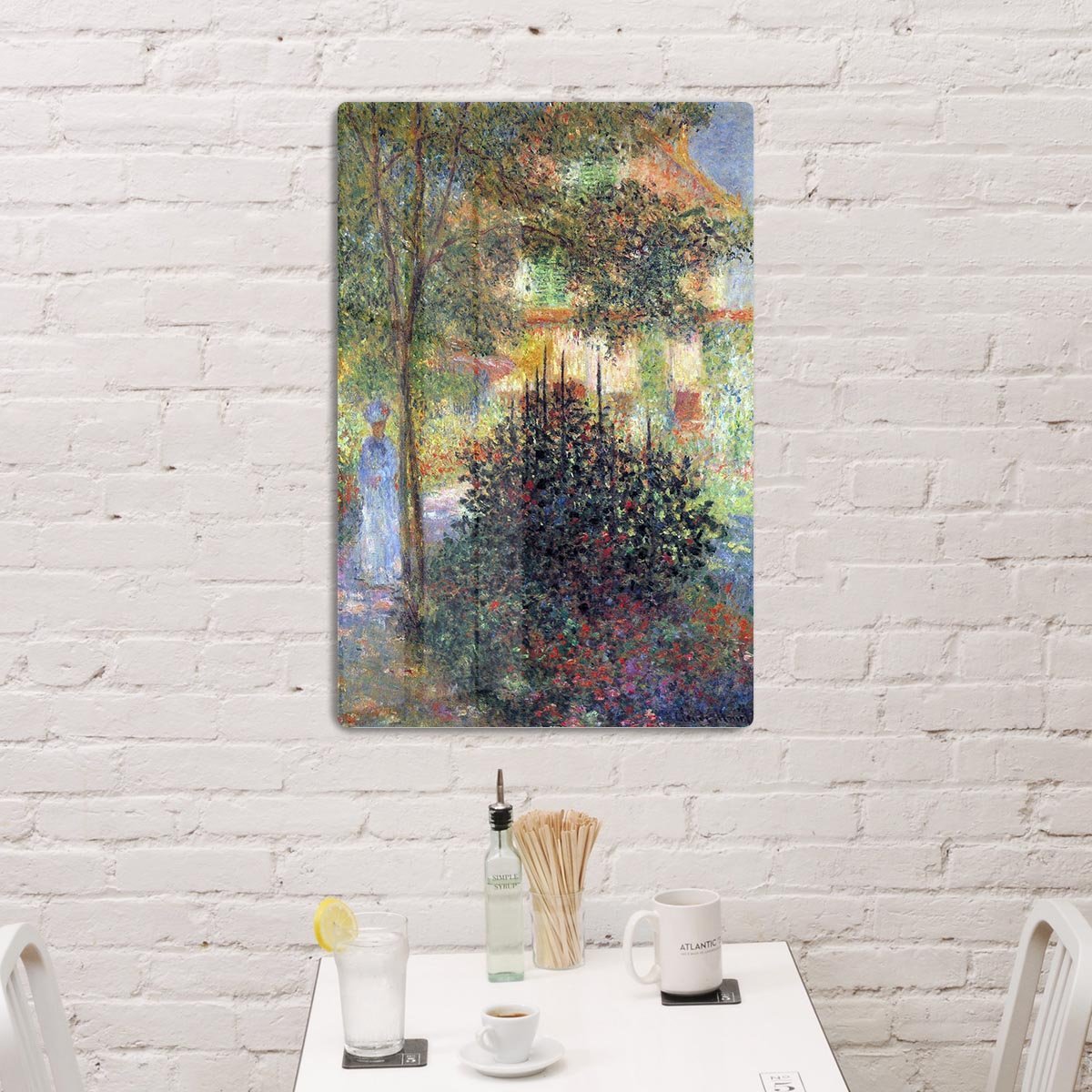 Camille in the garden of the house in Argenteuil by Monet HD Metal Print
