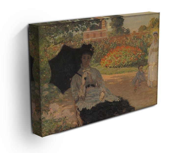 Camille in the garden with Jean and his nanny by Monet Canvas Print & Poster - Canvas Art Rocks - 3