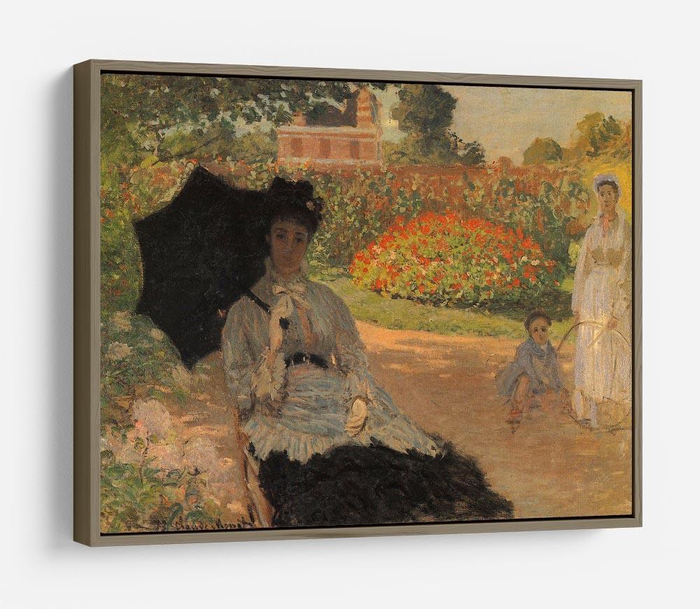 Camille in the garden with Jean and his nanny by Monet HD Metal Print