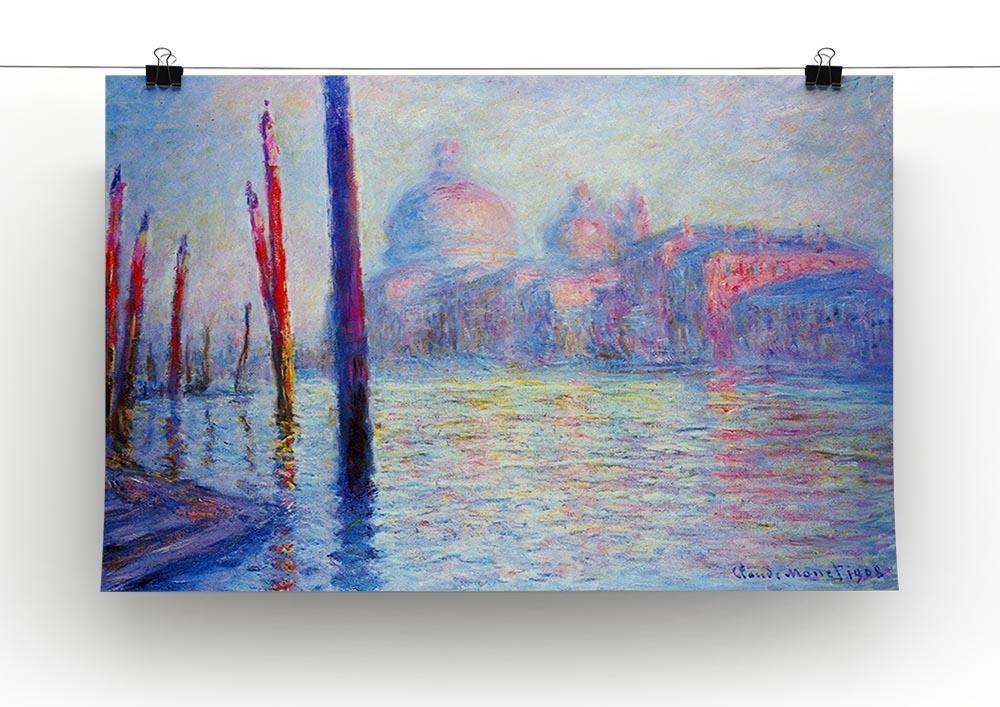 Canal Grand by Monet Canvas Print & Poster - Canvas Art Rocks - 2