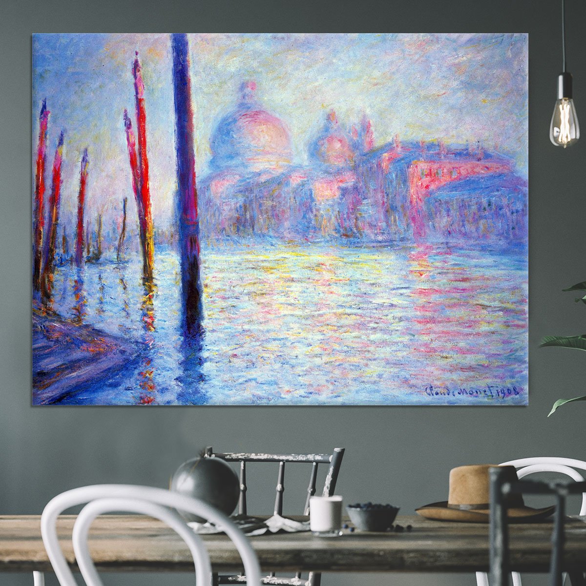 Canal Grand by Monet Canvas Print or Poster
