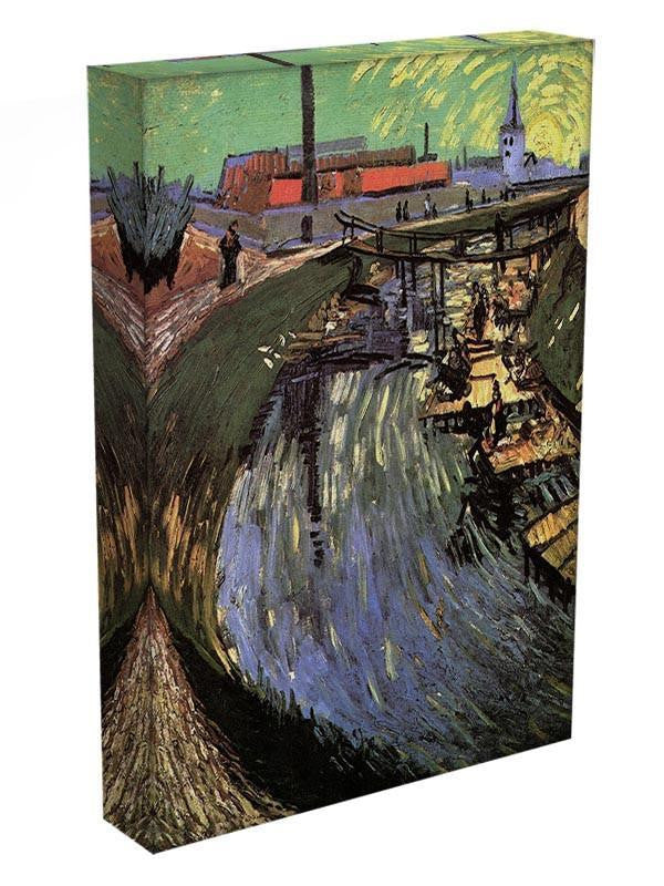 Canal with Women Washing by Van Gogh Canvas Print & Poster - Canvas Art Rocks - 3