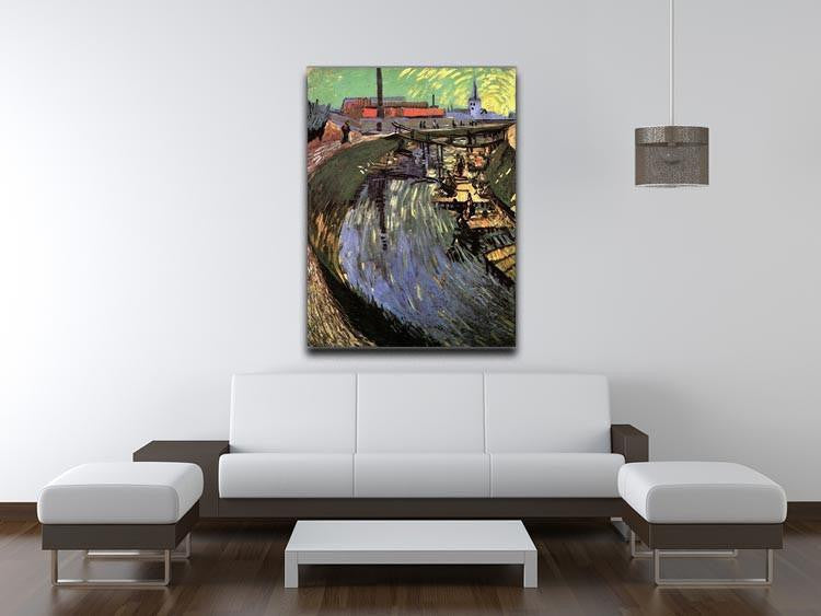 Canal with Women Washing by Van Gogh Canvas Print & Poster - Canvas Art Rocks - 4