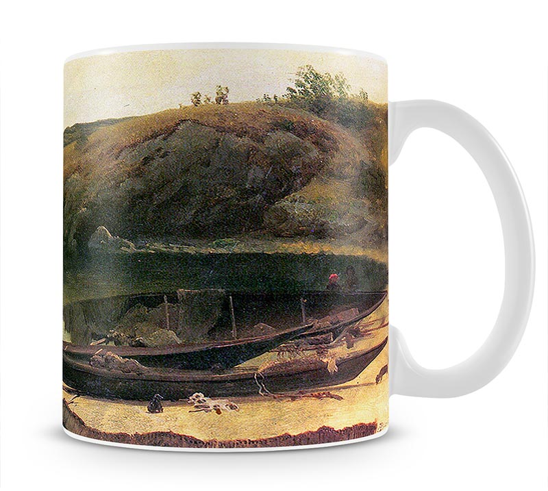 Canoes by Bierstadt Mug - Canvas Art Rocks - 1