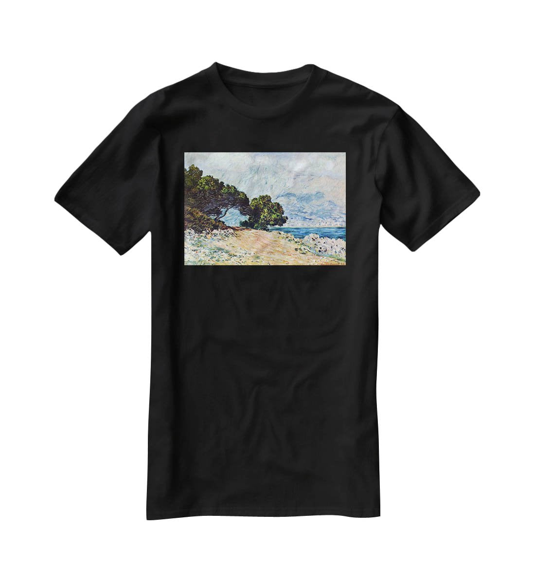 Cape Martin in Menton by Monet T-Shirt - Canvas Art Rocks - 1