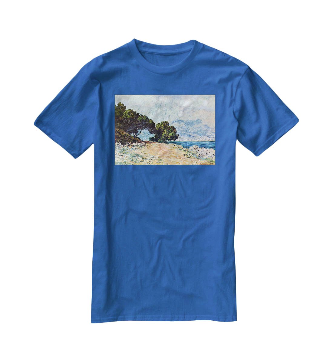 Cape Martin in Menton by Monet T-Shirt - Canvas Art Rocks - 2