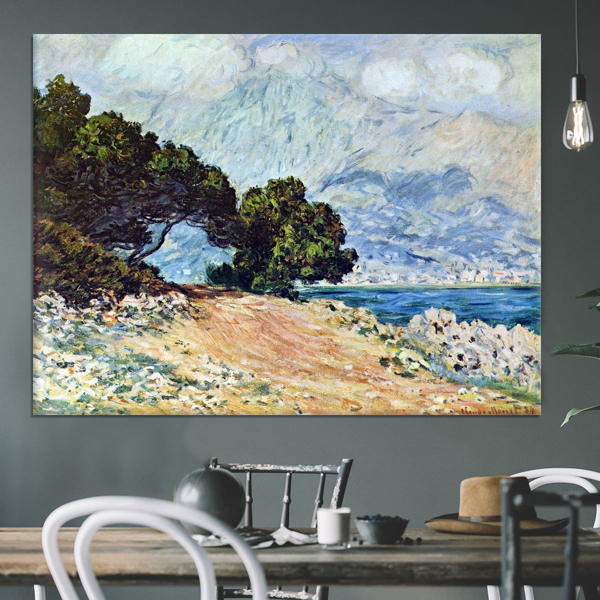 Cape Martin in Menton by Monet Canvas Print or Poster