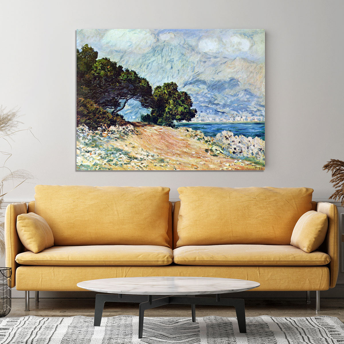 Cape Martin in Menton by Monet Canvas Print or Poster - Canvas Art Rocks - 4