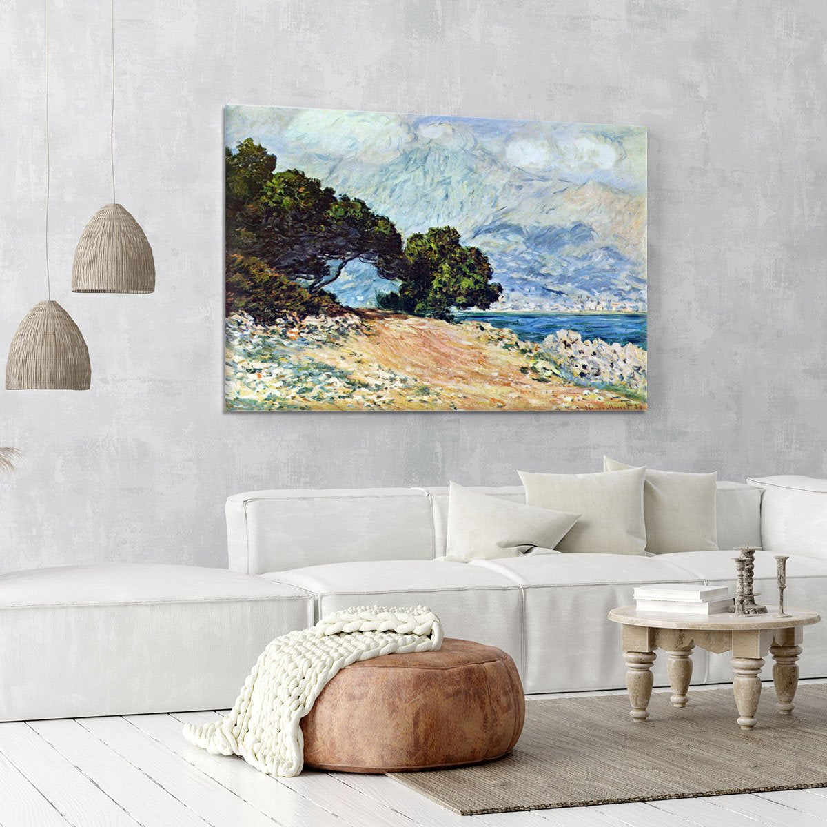 Cape Martin in Menton by Monet Canvas Print or Poster
