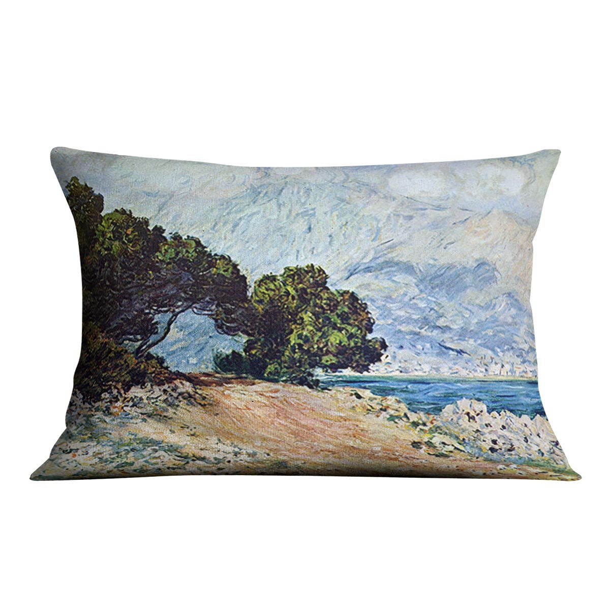 Cape Martin in Menton by Monet Throw Pillow