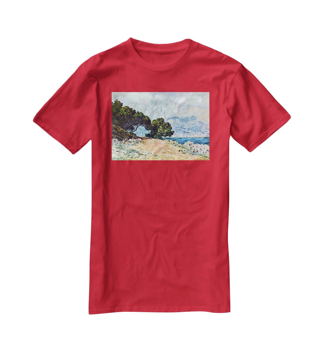Cape Martin in Menton by Monet T-Shirt - Canvas Art Rocks - 4