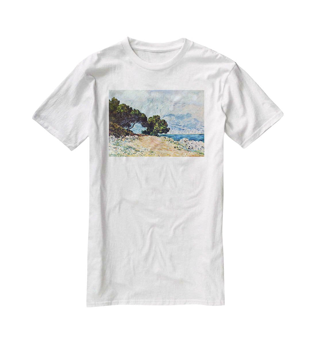 Cape Martin in Menton by Monet T-Shirt - Canvas Art Rocks - 5