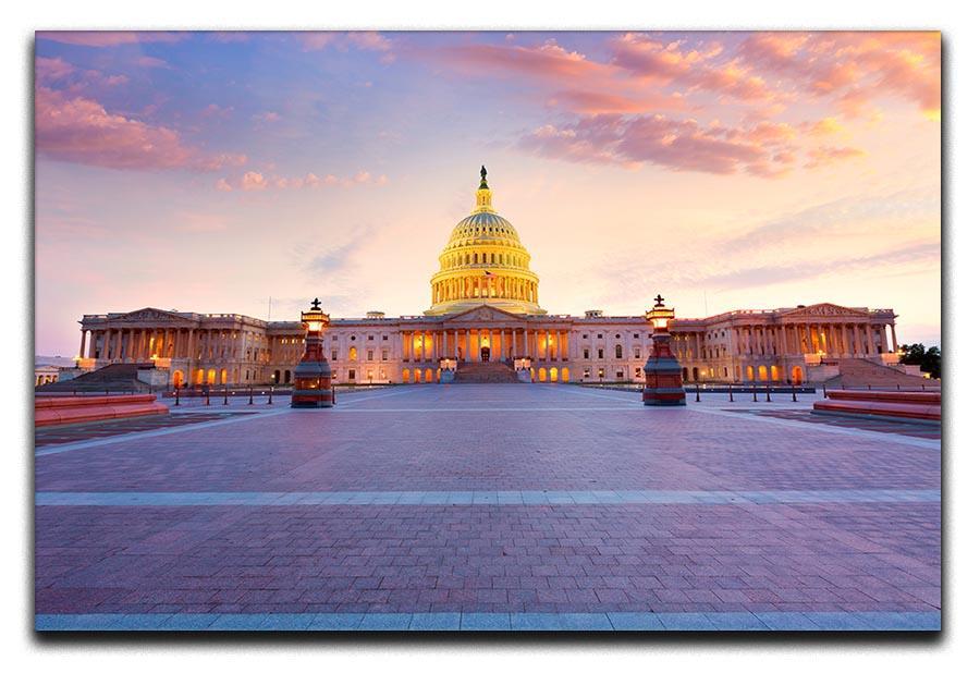 Capitol building sunset Canvas Print or Poster  - Canvas Art Rocks - 1