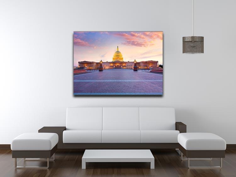 Capitol building sunset Canvas Print or Poster - Canvas Art Rocks - 4