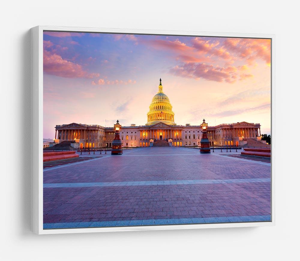 Capitol building sunset HD Metal Print