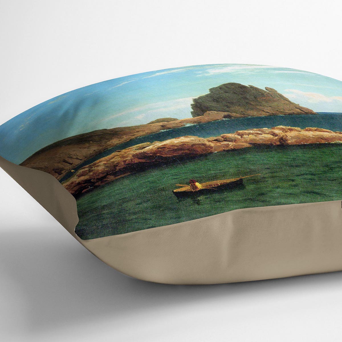 Capri by Bierstadt Cushion - Canvas Art Rocks - 2