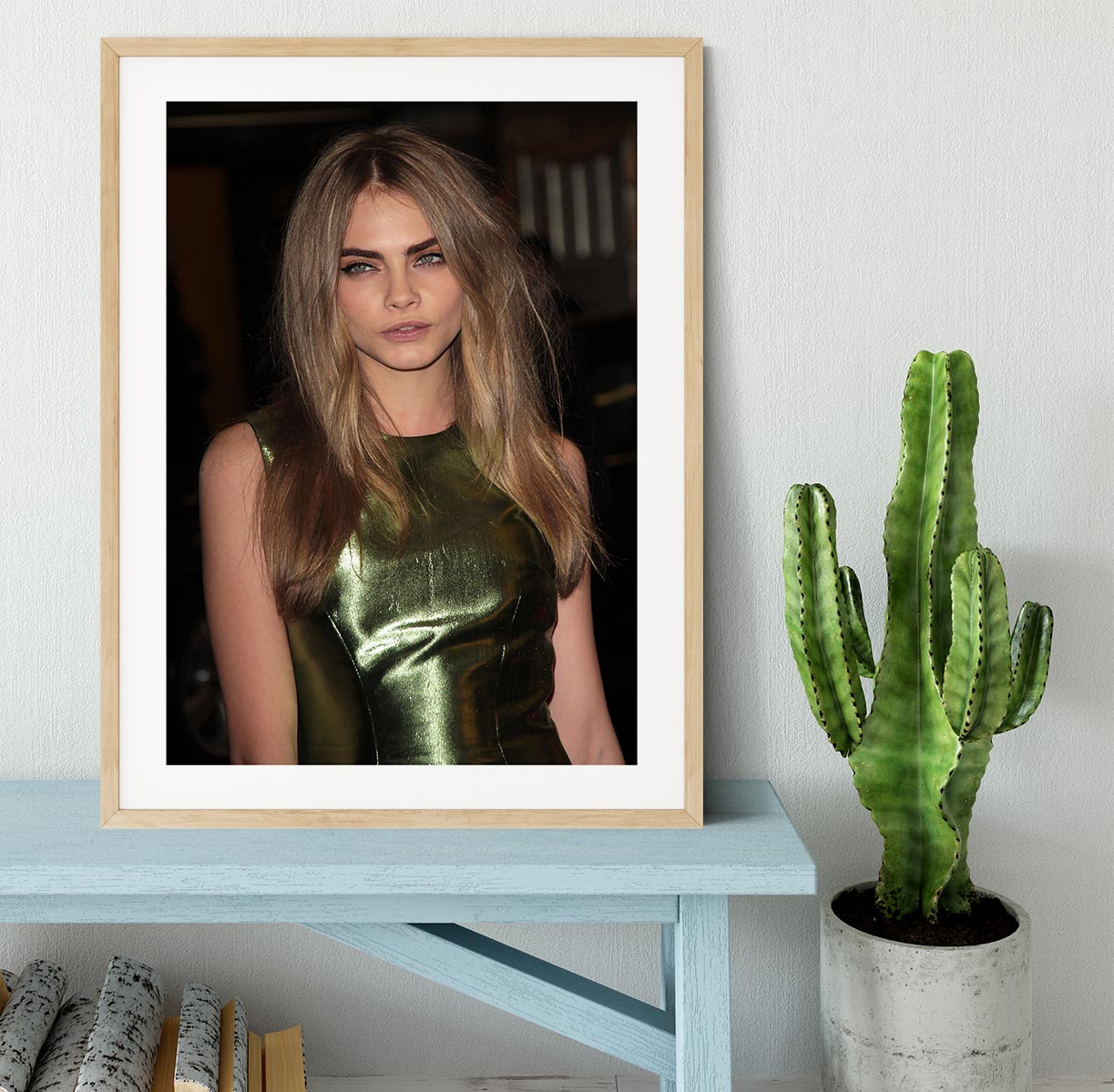 Cara Delevingne Framed Print - Canvas Art Rocks - 3